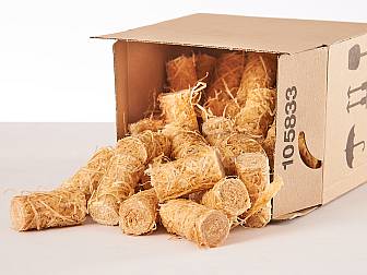 Anzündwolle im Karton